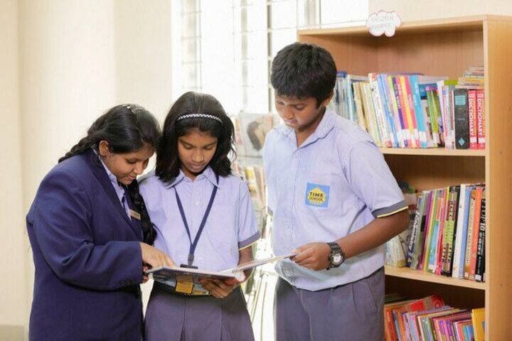 T.I.M.E. School Library - Students Reading
